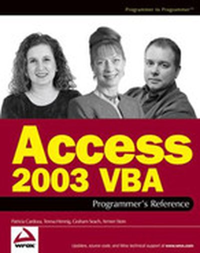 Access 2003 VBA Programmer's Reference